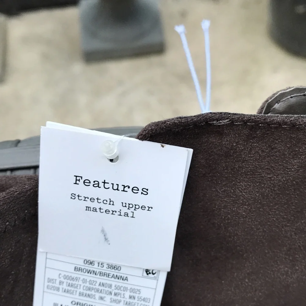 A new day brown breanna suede riding boots